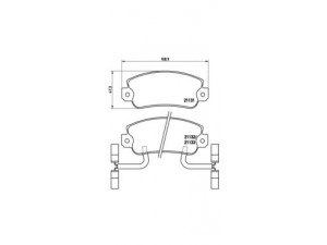 BREMBO P 23 031 stabdžių trinkelių rinkinys, diskinis stabdys 
 Techninės priežiūros dalys -> Papildomas remontas
006074986700, 0060750464, 0060750795