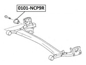 ASVA 0101-NCP9R valdymo svirties/išilginių svirčių įvorė 
 Ašies montavimas/vairavimo mechanizmas/ratai -> Valdymo svirtis/pasukamosios svirties sujungimas -> Montavimas/sutvirtinimas
48725-0D070