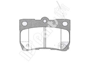 IPS Parts IBR-1298 stabdžių trinkelių rinkinys, diskinis stabdys 
 Techninės priežiūros dalys -> Papildomas remontas
04466-22190