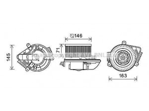 AVA QUALITY COOLING PE7504 elektrovariklis, vidinis pūtiklis
