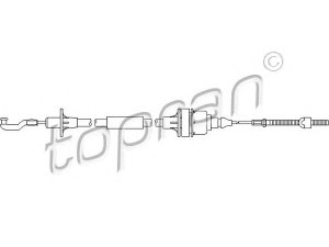 TOPRAN 201 344 sankabos trosas 
 Dviratė transporto priemonės -> Kabeliai ir tachometro velenaai -> Sankabos trosas
06 69 142, 6 69 142, 90209335