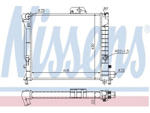 NISSENS 64039 radiatorius, variklio aušinimas 
 Aušinimo sistema -> Radiatorius/alyvos aušintuvas -> Radiatorius/dalys
12 93 82 631, 93 82 631