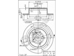BREMBO 08.7018.10 stabdžių diskas
4243107010
