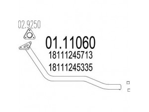 MTS 01.11060 išleidimo kolektorius 
 Išmetimo sistema -> Išmetimo vamzdžiai
18111245335, 18111245713