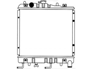 SAKURA  Automotive 1161-0229 radiatorius, variklio aušinimas