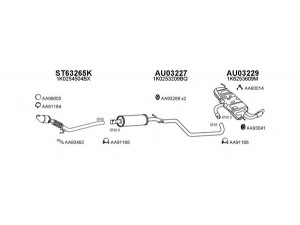 VENEPORTE 030187 išmetimo sistema 
 Išmetimo sistema -> Išmetimo sistema, visa
