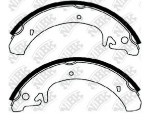 NiBK FN0511 stabdžių trinkelių komplektas 
 Techninės priežiūros dalys -> Papildomas remontas