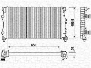 MAGNETI MARELLI 350213380000 radiatorius, variklio aušinimas 
 Aušinimo sistema -> Radiatorius/alyvos aušintuvas -> Radiatorius/dalys
6025313324