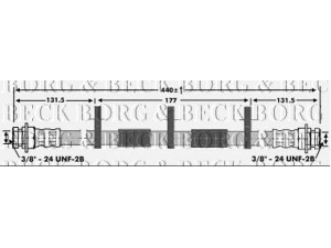 BORG & BECK BBH6932 stabdžių žarnelė 
 Stabdžių sistema -> Stabdžių žarnelės
4683290