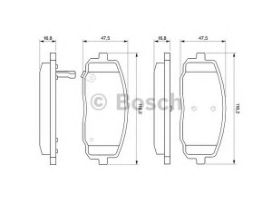 BOSCH 0 986 494 064 stabdžių trinkelių rinkinys, diskinis stabdys 
 Techninės priežiūros dalys -> Papildomas remontas
58101 0XA01, 58101 0XA10, 5810107A00