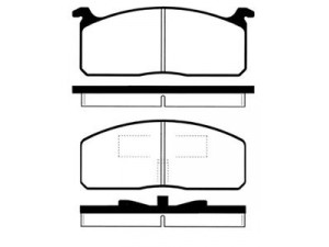 IPS Parts IBD-1253 stabdžių trinkelių rinkinys, diskinis stabdys 
 Techninės priežiūros dalys -> Papildomas remontas
0446526050, 0446535160, 04465YZZAC
