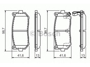 BOSCH 0 986 424 693 stabdžių trinkelių rinkinys, diskinis stabdys 
 Techninės priežiūros dalys -> Papildomas remontas
2628ZK2FC, 2628ZK9A0, 0K2FC 2628Z