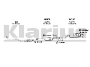 KLARIUS 600316E išmetimo sistema 
 Išmetimo sistema -> Išmetimo sistema, visa