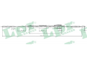 LPR C0965B trosas, stovėjimo stabdys 
 Stabdžių sistema -> Valdymo svirtys/trosai
6N0609721K, 6N0609721K