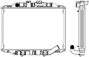 SAKURA  Automotive 1321-0301 radiatorius, variklio aušinimas