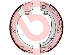 BREMBO S 83 561 stabdžių trinkelių komplektas, stovėjimo stabdis 
 Stabdžių sistema -> Rankinis stabdys
044950F010