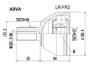 ASVA LR-FR2 jungčių komplektas, kardaninis velenas 
 Ratų pavara -> Sujungimai/komplektas
LR003159, LR006707, LR006706