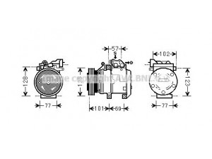 AVA QUALITY COOLING KAK211 kompresorius, oro kondicionierius 
 Oro kondicionavimas -> Kompresorius/dalys
977012E301, 977012E350