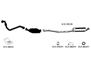 EBERSPÄCHER 212081 išmetimo sistema 
 Išmetimo sistema -> Išmetimo sistema, visa