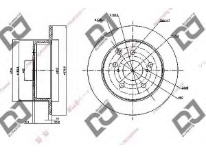 DJ PARTS BD2087 stabdžių diskas 
 Dviratė transporto priemonės -> Stabdžių sistema -> Stabdžių diskai / priedai
42431-05050, 4243105050