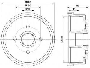 HELLA PAGID 8DT 355 300-981 stabdžių būgnas 
 Stabdžių sistema -> Būgninis stabdys -> Stabdžių būgnas
4351175F01, 4351175F02