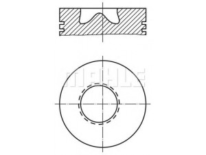 MAHLE ORIGINAL 227 01 00 stūmoklis 
 Variklis -> Cilindrai/stūmokliai
51 02511 0264, 51 02511 7212