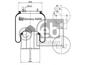 FEBI BILSTEIN 44636 dėklas, pneumatinė pakaba 
 Pakaba -> Pneumatinė pakaba
1 726 240, 1 726 241