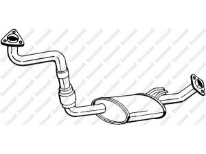 BOSAL 281-649 priekinis duslintuvas 
 Išmetimo sistema -> Duslintuvas
17401-17031