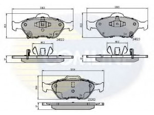 COMLINE CBP31637 stabdžių trinkelių rinkinys, diskinis stabdys 
 Techninės priežiūros dalys -> Papildomas remontas
044650D050, 04465YZZDS