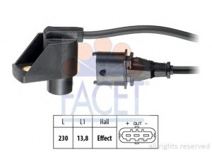 FACET 9.0331 jutiklis, skirstomojo veleno padėtis 
 Elektros įranga -> Jutikliai
12 38 742, 90 540 744