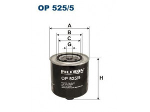 FILTRON OP525/5 alyvos filtras 
 Techninės priežiūros dalys -> Techninės priežiūros intervalai
069115561A, 069115561A