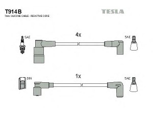 TESLA T914B uždegimo laido komplektas 
 Kibirkšties / kaitinamasis uždegimas -> Uždegimo laidai/jungtys
33428467, 34333625