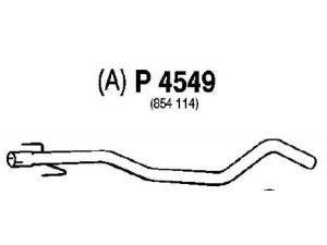 FENNO P4549 išleidimo kolektorius 
 Išmetimo sistema -> Išmetimo vamzdžiai
BM50047, repair pipe