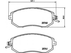 MINTEX MDB3374 stabdžių trinkelių rinkinys, diskinis stabdys 
 Techninės priežiūros dalys -> Papildomas remontas
26296SC000, 26296SC010, 26296SC011