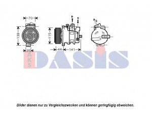 AKS DASIS 850379N kompresorius, oro kondicionierius 
 Oro kondicionavimas -> Kompresorius/dalys
0012300711, 0012305411, A0012300711