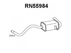 VENEPORTE RN55984 galinis duslintuvas 
 Išmetimo sistema -> Duslintuvas
200108695R