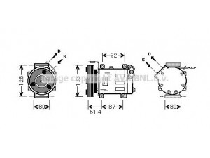 AVA QUALITY COOLING RTK424 kompresorius, oro kondicionierius 
 Oro kondicionavimas -> Kompresorius/dalys
7700857907, 7701499835