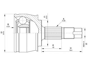 OPEN PARTS CVJ5291.10 jungčių komplektas, kardaninis velenas 
 Ratų pavara -> Sujungimai/komplektas
0046307557, 0046307889, 46307557