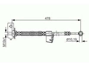 BOSCH 1 987 481 169 stabdžių žarnelė 
 Stabdžių sistema -> Stabdžių žarnelės
58731 1C000, 58731 1C050