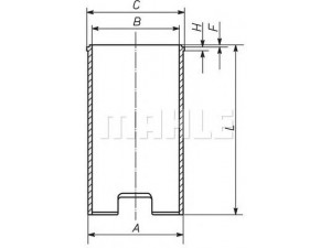 MAHLE ORIGINAL 029 WV 13 cilindro įvorė 
 Variklis -> Cilindrai/stūmokliai
441 801 3