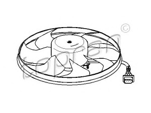 TOPRAN 111 441 ventiliatorius, radiatoriaus 
 Aušinimo sistema -> Oro aušinimas
1J0 959 455S, 1J0 959 455S, 1J0 959 455S