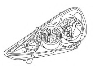 BOSCH 0 318 162 213 priekinis žibintas 
 Kėbulas -> Priekinis žibintas/dalys -> Priekinis žibintas/įterp.
6208 P3