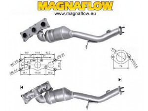 MAGNAFLOW 60611 katalizatoriaus keitiklis 
 Išmetimo sistema -> Katalizatoriaus keitiklis
18407530569