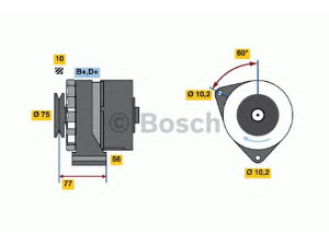 BOSCH 0 986 033 150 kintamosios srovės generatorius 
 Elektros įranga -> Kint. sr. generatorius/dalys -> Kintamosios srovės generatorius
006 154 65 02, 006 154 65 02 80