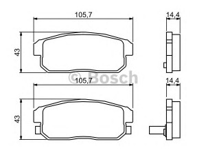 BOSCH 0 986 494 223 stabdžių trinkelių rinkinys, diskinis stabdys 
 Techninės priežiūros dalys -> Papildomas remontas
F1Y12643Z, F1YA2643Z, F1YA2648Z