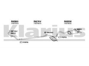KLARIUS 720176U išmetimo sistema