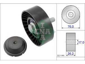 INA 532 0632 10 kreipiantysis skriemulys, V formos rumbuotas diržas 
 Diržinė pavara -> V formos rumbuotas diržas/komplektas -> Laisvasis/kreipiamasis skriemulys
03F 145 276