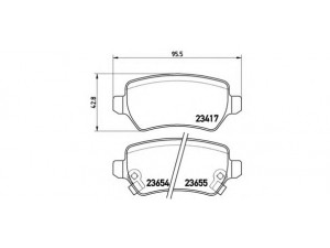 BREMBO P 59 038 stabdžių trinkelių rinkinys, diskinis stabdys 
 Techninės priežiūros dalys -> Papildomas remontas
1605086, 1605967, 583021PA30, 93169143