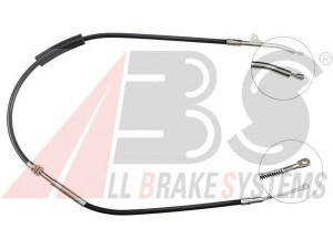 A.B.S. K10197 trosas, stovėjimo stabdys 
 Stabdžių sistema -> Valdymo svirtys/trosai
35 51 1 161 473