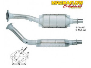 MAGNAFLOW 80907 katalizatoriaus keitiklis 
 Išmetimo sistema -> Katalizatoriaus keitiklis
170552, 170553, 1705F5, 96141868